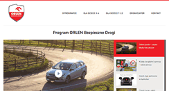 Desktop Screenshot of orlenbezpiecznedrogi.pl